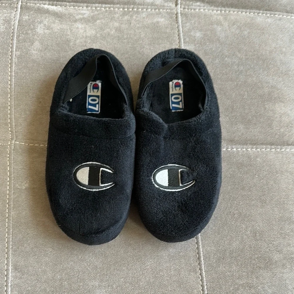 Champion Black Athletic Shoes Plush Comfort